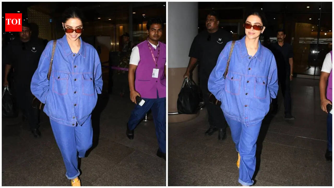 Mother-to-be actress Deepika Padukone has a pregnancy glow on her face as she returns to Mumbai after the Cape Town schedule of The King with Shah Rukh Khan. hindi movie news
