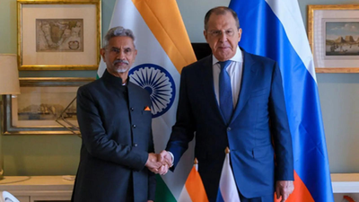 Lavrov meets Foreign Minister before BRICS meeting, discusses India-Russia relations. india news