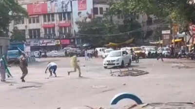 Protest against demolition drive at Kolkata’s Park Circus turns violent, 3 policemen injured