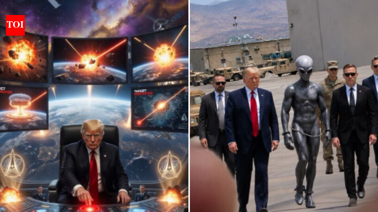 Trump’s truth social spree includes memes of aliens, space war and Iran attack