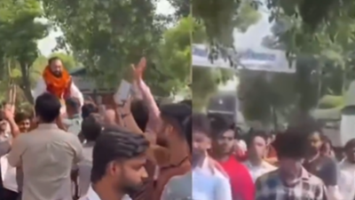 Road show, flower garlands, warm welcome after the bail of rape accused in Ghaziabad; Akhilesh Yadav attacked BJP government