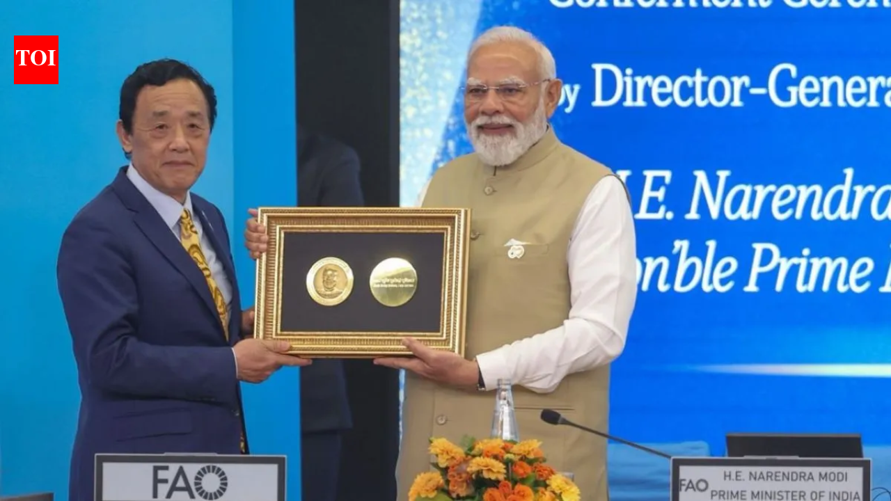 PM Modi gets highest honor of FAO for major agricultural schemes. india news