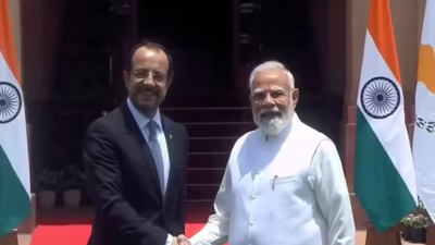 India, Cyprus upgrade ties, sign pact to combat terrorism. india news