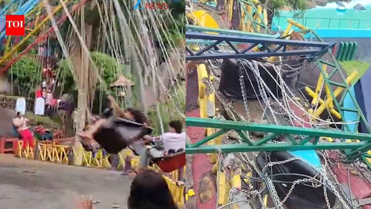 5 injured as amusement park ride collapses near Thiruvananthapuram. Thiruvananthapuram News