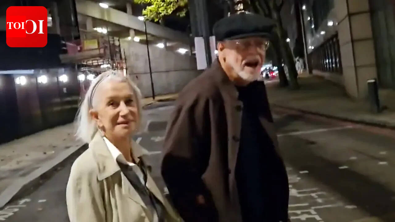 Helen Mirren called ‘evil Zionist b****’ in viral clip on night out with husband Taylor Hackford – watch |