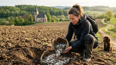 Czech Republic: A woman’s ordinary walk turned into a jackpot: More than 2,000 ancient coins found in a field in the Czech Republic world News