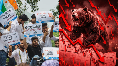 Evening News Wrap: NEET exam canceled due to paper leak; The stock market fell by 1,400 points and more. india news