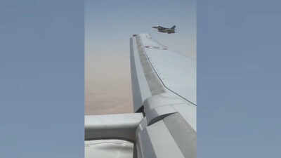 PM Modi got F-16 escort as soon as he reached UAE in the first phase of his five-nation tour.