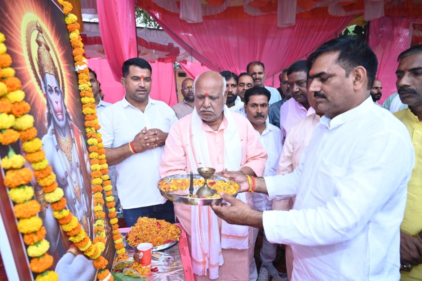 तारुन ब्लॉक में बड़े मंगल पर भव्य भंडारा, हनुमान पूजा के लिए उमड़ी भक्तों की भारी भीड़।