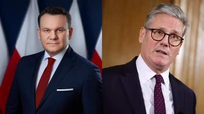 Polish EU MP Dominik Tarzynski threatens legal action against Starmer over ‘hate and division’ remarks at London rally
