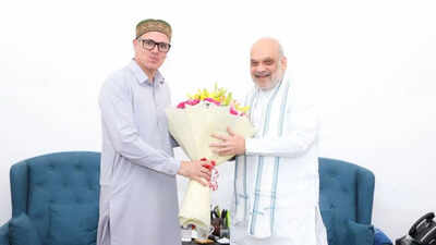 Omar Abdullah meets Amit Shah, discusses statehood of Jammu and Kashmir. india news