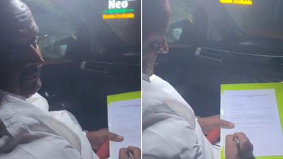 As Tamil Nadu government’s suspense continues, TVK shares video of AMMK MLA writing support letter – watch | india news