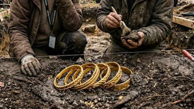 This 1,000-year-old Viking treasure found in Denmark contains almost pure gold arm rings World News