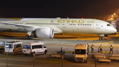 Etihad Airways flight cancelled: Etihad Chennai-Abu Dhabi flight canceled after wing caught fire during take-off preparations. india news