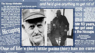 The man who hiccupped more than 430 million times in 68 years