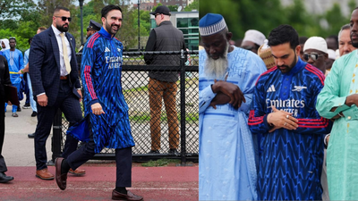 Arsenal thobe for Eid? Zohran Mamdani goes viral in bold football-themed outfit at Eid al-Adha celebrations football news
