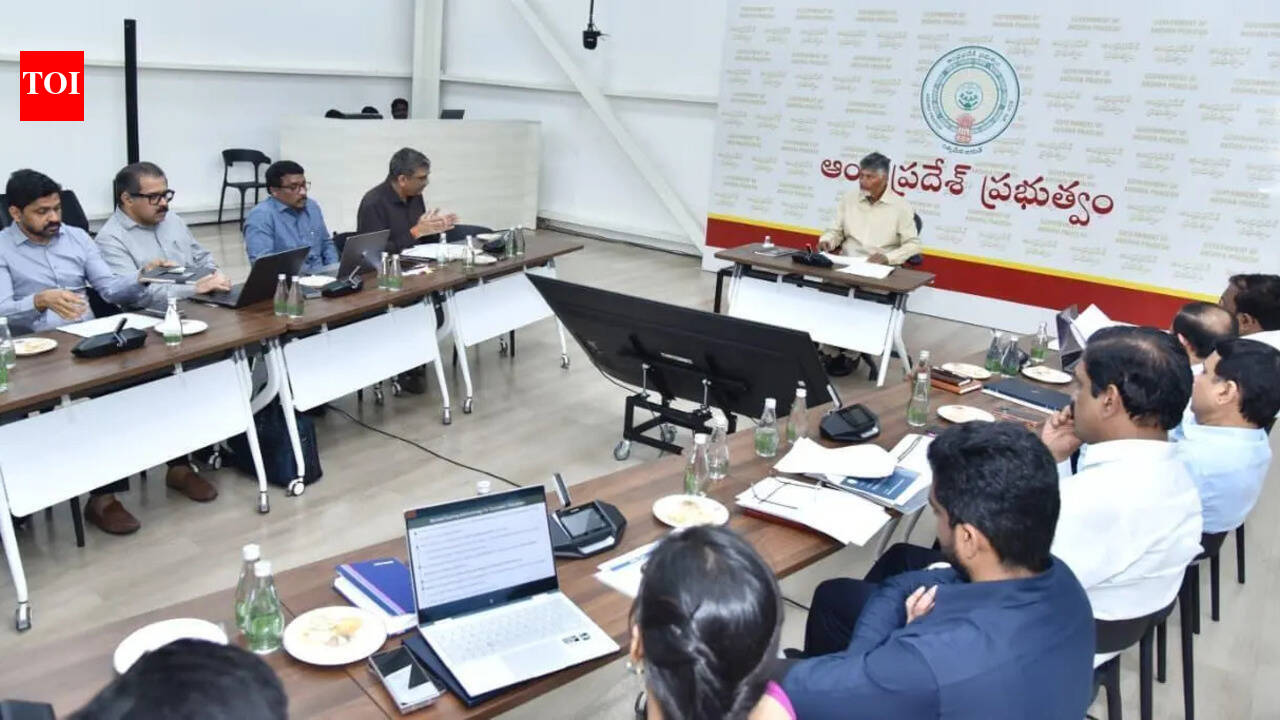 Naidu stressed on integrated app, strong monitoring of welfare and sanitation systems. vijayawada news