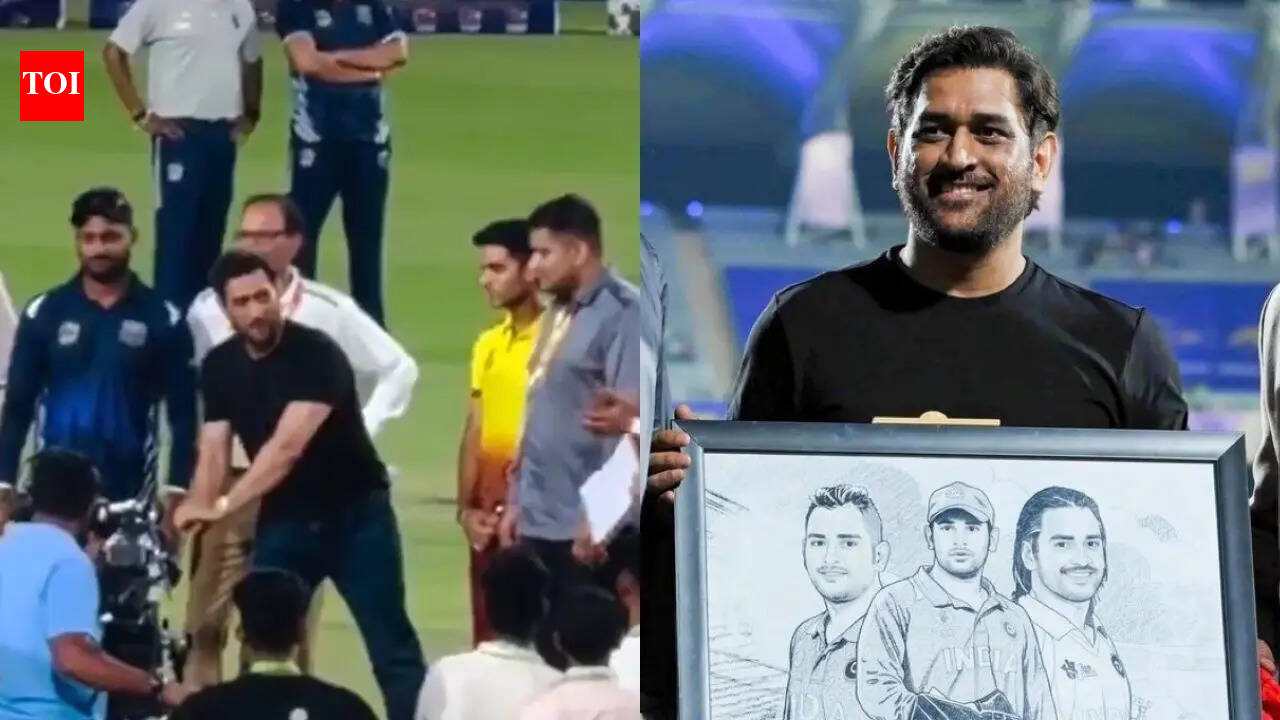WATCH: MS Dhoni tosses coin in Jharkhand T20 League after missing entire IPL 2026 | cricket news