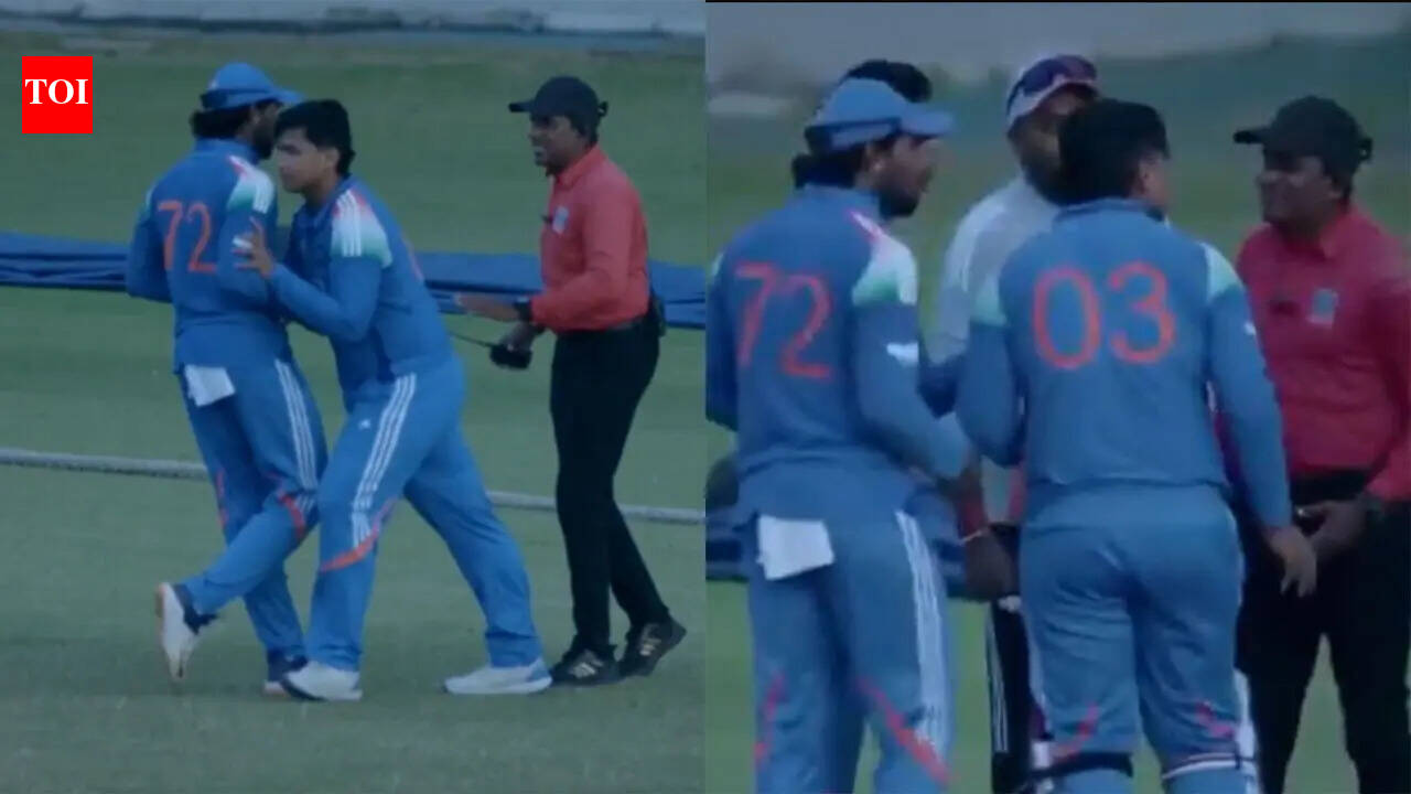 Vaibhav Suryavanshi intervened during Tilak Verma’s argument with the umpires during the India A-Sri Lanka A drama – watch. cricket news