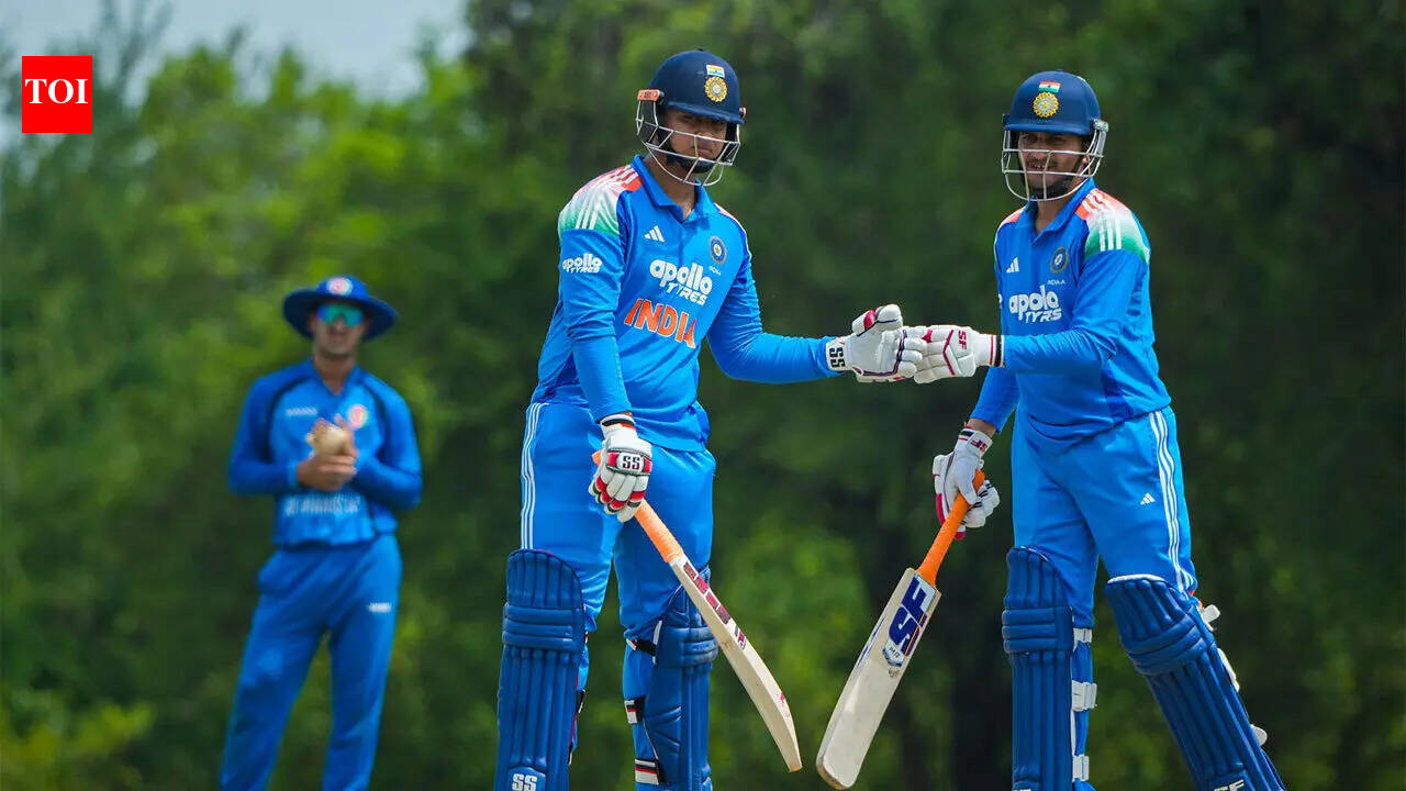 India A defeated Afghanistan A by 101 runs to enter the final of the triangular A series. cricket news