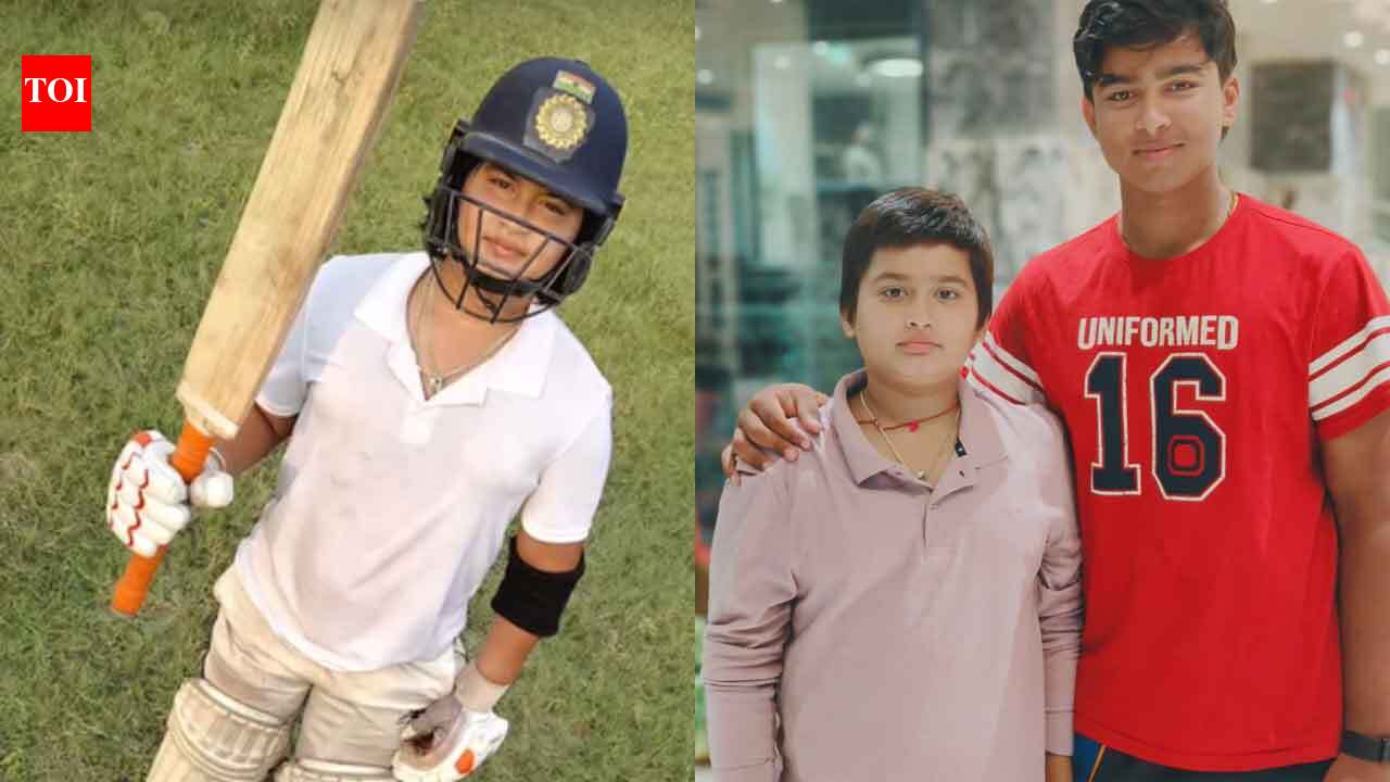 19 fours, 6 sixes! Vaibhav Suryavanshi’s younger brother Ashirwad Suryavanshi scored a explosive century. cricket news