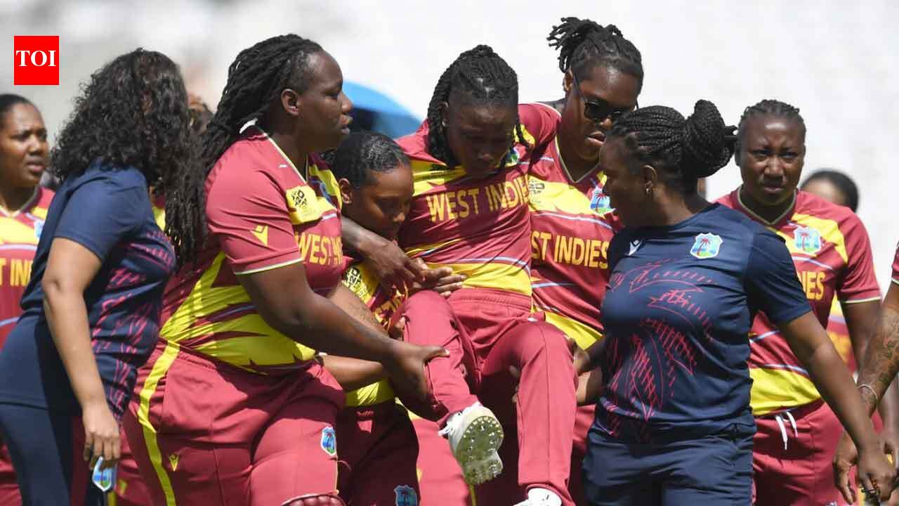Scary scenes! Diandra Dottin takes a moment before the Women’s T20 World Cup semi-final – watch | cricket news