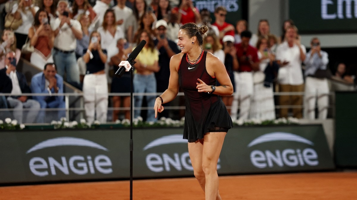French Open: Aryna Sabalenka channels Michael Jackson, moonwalks on clay after ousting Naomi Osaka at Roland Garros