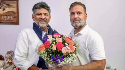 ‘Saw potential in a young activist’: DK Shivakumar thanks Gandhi family ahead of Karnataka CM’s swearing-in | india news