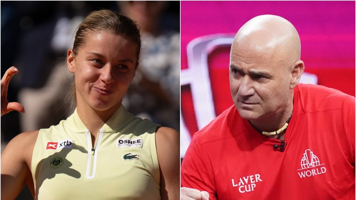 Andre Agassi’s touching message to Chwalinska after historic French Open run