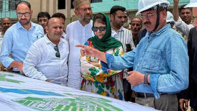 Political storm in Jammu and Kashmir after Mehbooba reviews AIIMS project. india news