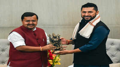 ‘Had a fruitful conversation’: BJP president Nitin Nabin hosts Nepal ruling party chief Rabi Lamichhane | india news