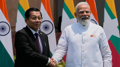 India-Myanmar relations: PM Modi raises border security, refugee concerns in talks with President Min Aung Hlaing. india news