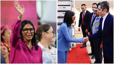 Delcy Rodriguez: Acting President of Venezuela Delcy Rodriguez reached India on a 5-day visit. india news