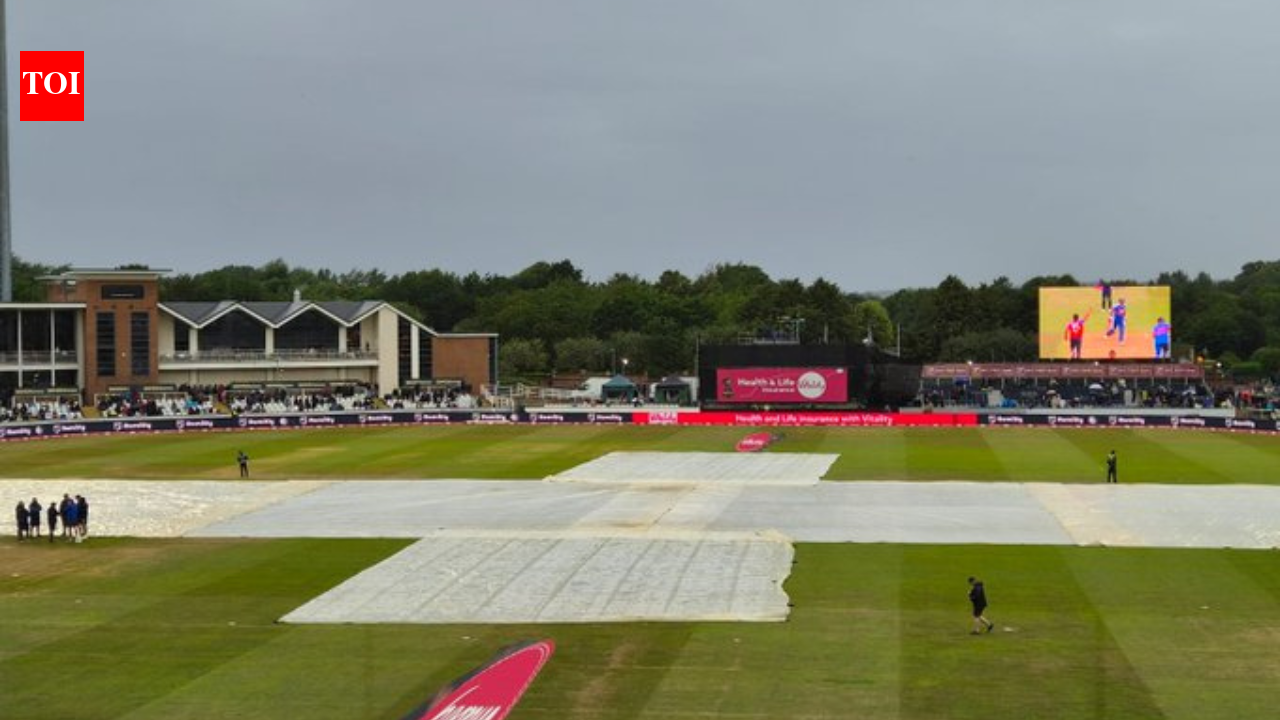 India-England T20I first match washed out in rain after Shreyas Iyer, Abhishek Sharma, visitors score 189/7. cricket news