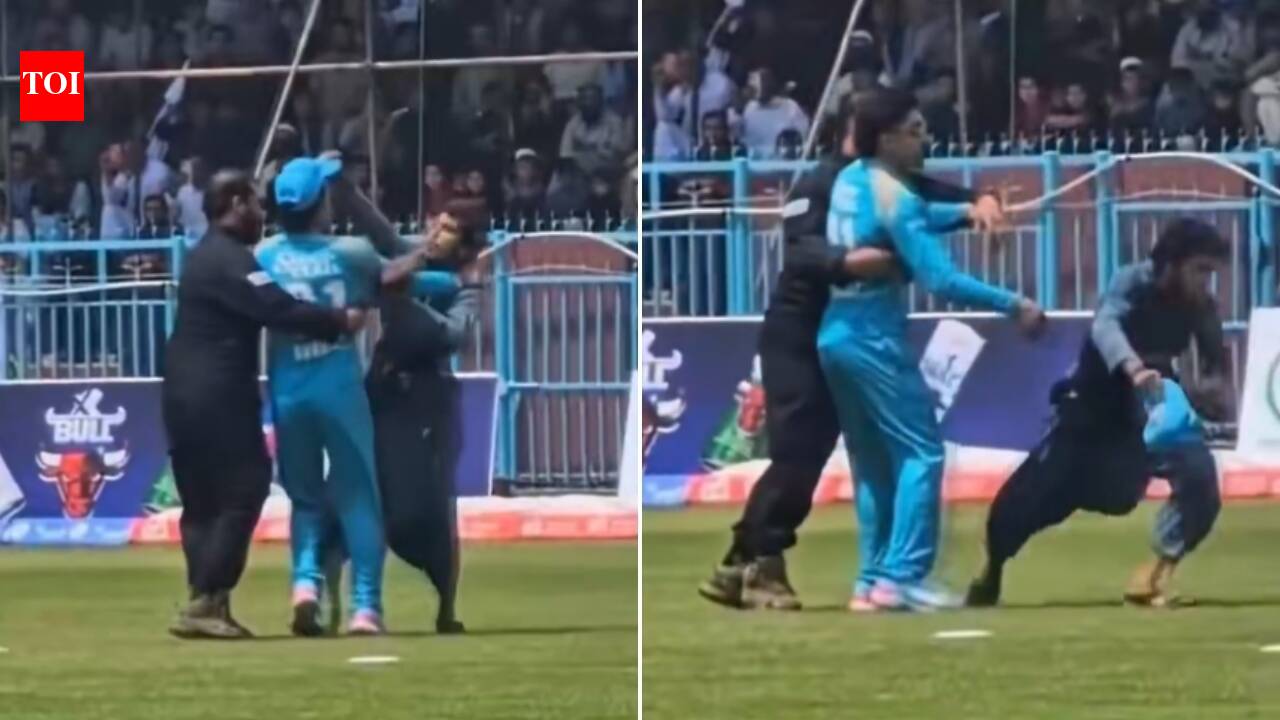 Fan on a mission: Pitch invader steals Rahmanullah Gurbaz’s cap and runs away mid-match – WATCH | cricket news