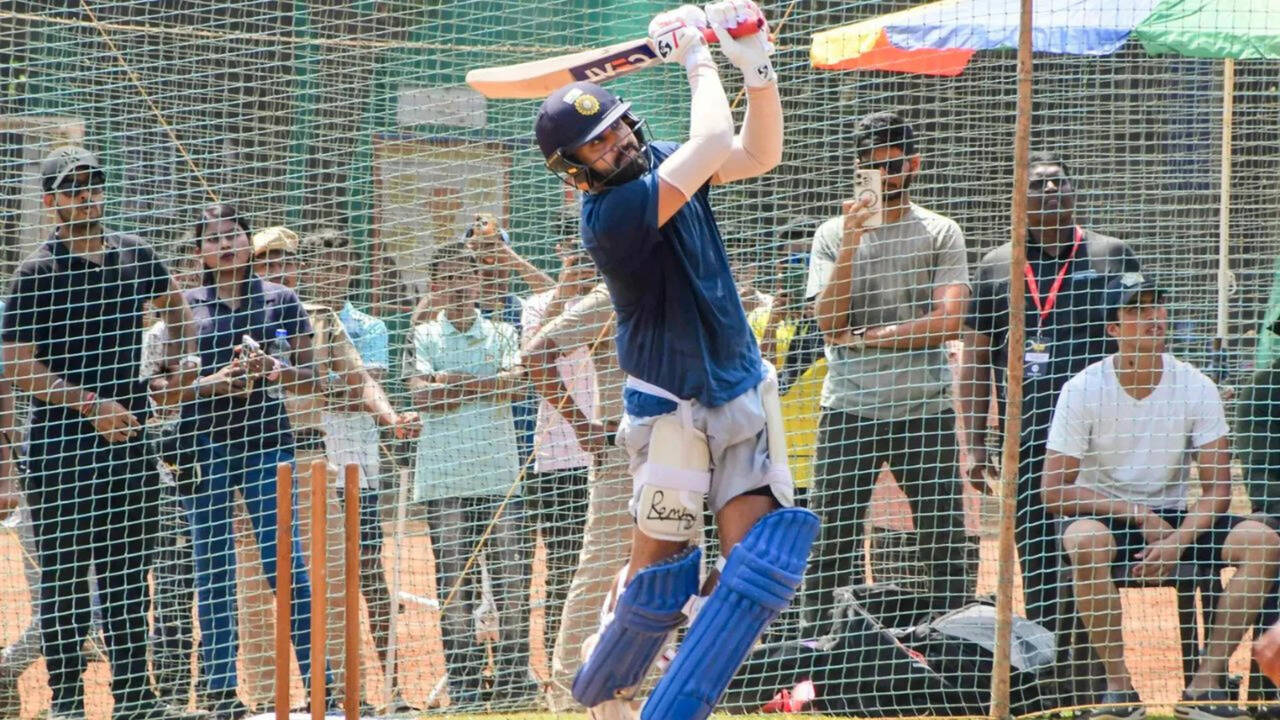 IND vs ENG: Rohit Sharma practiced match-simulation in the nets before the start of the ODI series. cricket news