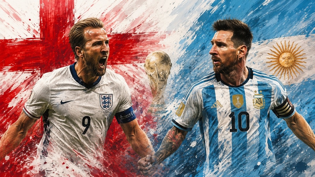 England (ENG) vs Argentina (ARG) Live, FIFA World Cup 2026 Semi-Final: Line-up out, Messi to face England for the first time